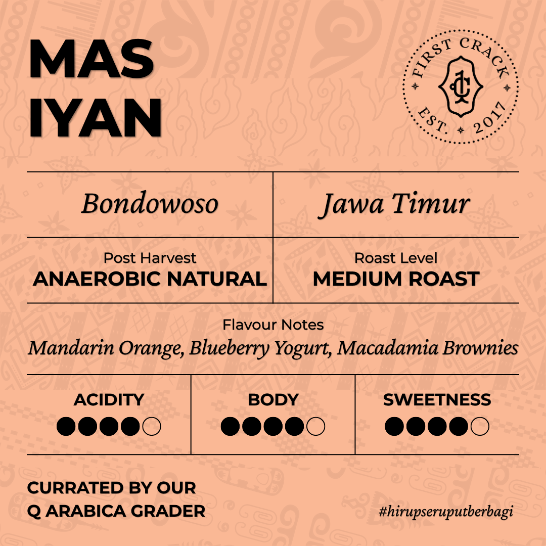 Mas Iyan Orange Bourbon | Bondowoso, East Java 105Gr